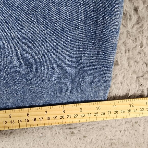 HDLTE Jeans Womens Large Faded Stretch High Rise Wide Leg - Picture 7 of 14